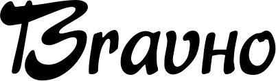 Vorschau des Bootsnamens "Bravío" als Schriftzug für "Bootsbeschriftung Klassisch 15"