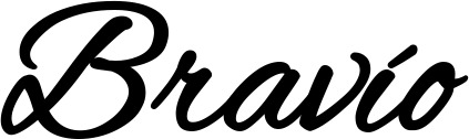 Vorschau des Bootsnamens "Bravío" als Schriftzug für "Bootsbeschriftung Klassisch 35"