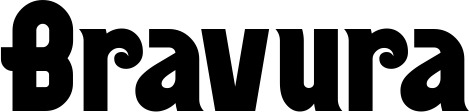 Vorschau des Bootsnamens "Bravura" als Schriftzug für "Bootsbeschriftung Neu 32"