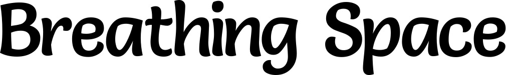 Vorschau des Bootsnamens "Breathing Space" als Schriftzug für "Bootsbeschriftung Klassisch 94"