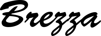 Vorschau des Bootsnamens "Brezza" als Schriftzug für "Bootsbeschriftung Klassisch 03"