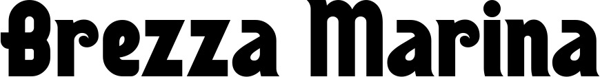 Vorschau des Bootsnamens "Brezza Marina" als Schriftzug für "Bootsbeschriftung Neu 32"