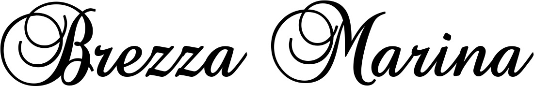 Vorschau des Bootsnamens "Brezza Marina" als Schriftzug für "Bootsbeschriftung Klassisch 02-A"