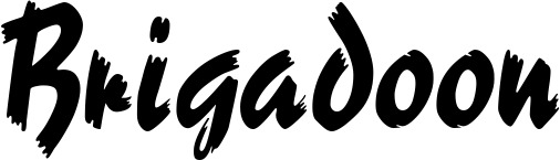 Vorschau des Bootsnamens "Brigadoon" als Schriftzug für "Bootsbeschriftung Neu 10"