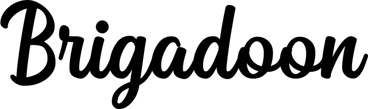 Vorschau des Bootsnamens "Brigadoon" als Schriftzug für "Bootsbeschriftung Klassisch 43"