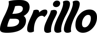 Vorschau des Bootsnamens "Brillo" als Schriftzug für "Bootsbeschriftung Klassisch 14"