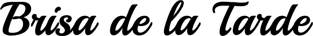 Vorschau des Bootsnamens "Brisa de la Tarde" als Schriftzug für "Bootsbeschriftung Klassisch 86"