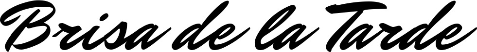 Vorschau des Bootsnamens "Brisa de la Tarde" als Schriftzug für "Bootsbeschriftung Klassisch 82"