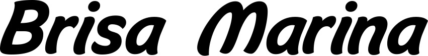 Vorschau des Bootsnamens "Brisa Marina" als Schriftzug für "Bootsbeschriftung Klassisch 14"