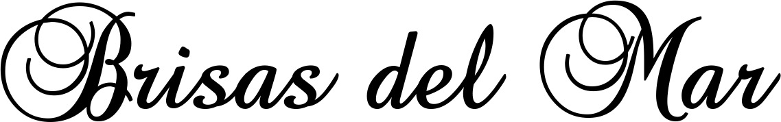 Vorschau des Bootsnamens "Brisas del Mar" als Schriftzug für "Bootsbeschriftung Klassisch 02-A"