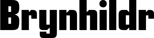 Vorschau des Bootsnamens "Brynhildr" als Schriftzug für "Bootsbeschriftung Neu 11"
