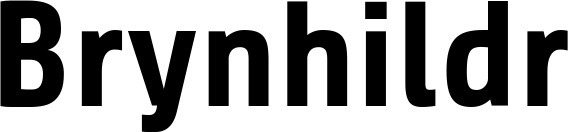 Vorschau des Bootsnamens "Brynhildr" als Schriftzug für "Bootsbeschriftung Fett 37"