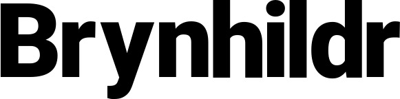 Vorschau des Bootsnamens "Brynhildr" als Schriftzug für "Bootsbeschriftung Fett 35"
