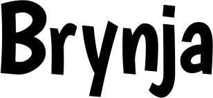 Vorschau des Bootsnamens "Brynja" als Schriftzug für "Bootsbeschriftung Neu 36"