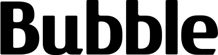 Vorschau des Bootsnamens "Bubble" als Schriftzug für "Bootsbeschriftung Fett 22"