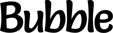 Vorschau des Bootsnamens "Bubble" als Schriftzug für "Bootsbeschriftung Klassisch 94"