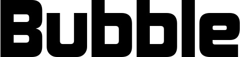 Vorschau des Bootsnamens "Bubble" als Schriftzug für "Bootsbeschriftung Neu 25"