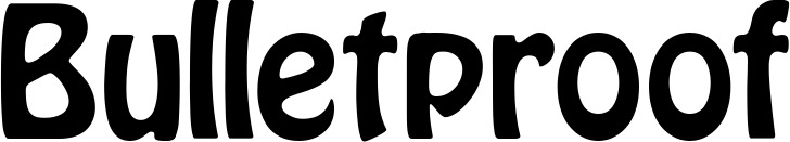Vorschau des Bootsnamens "Bulletproof" als Schriftzug für "Bootsbeschriftung Fett 01"