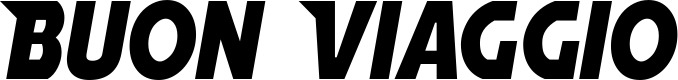 Vorschau des Bootsnamens "Buon Viaggio" als Schriftzug für "Bootsbeschriftung Neu 15"