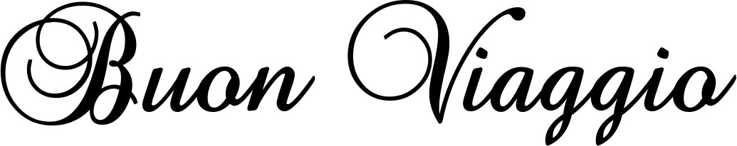 Vorschau des Bootsnamens "Buon Viaggio" als Schriftzug für "Bootsbeschriftung Klassisch 02-A"