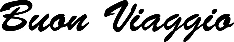 Vorschau des Bootsnamens "Buon Viaggio" als Schriftzug für "Bootsbeschriftung Klassisch 03"