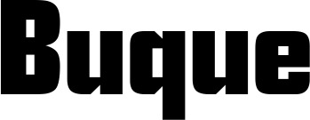 Vorschau des Bootsnamens "Buque" als Schriftzug für "Bootsbeschriftung Neu 11"