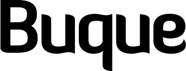 Vorschau des Bootsnamens "Buque" als Schriftzug für "Bootsbeschriftung Normal 06"