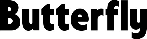 Vorschau des Bootsnamens "Butterfly" als Schriftzug für "Bootsbeschriftung Fett 24"