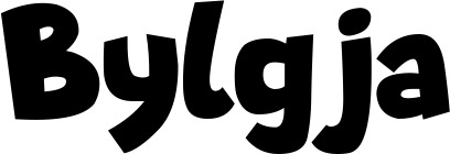 Vorschau des Bootsnamens "Bylgja" als Schriftzug für "Bootsbeschriftung Neu 48"