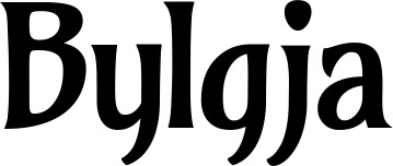 Vorschau des Bootsnamens "Bylgja" als Schriftzug für "Bootsbeschriftung Klassisch 36"