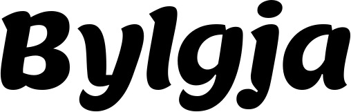 Vorschau des Bootsnamens "Bylgja" als Schriftzug für "Bootsbeschriftung Neu 49"