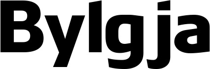 Vorschau des Bootsnamens "Bylgja" als Schriftzug für "Bootsbeschriftung Fett 21"