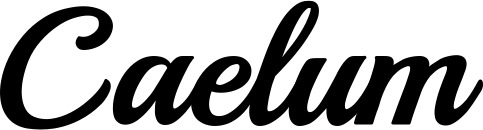 Vorschau des Bootsnamens "Caelum" als Schriftzug für "Bootsbeschriftung Klassisch 86"