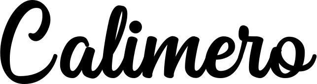 Vorschau des Bootsnamens "Calimero" als Schriftzug für "Style Klassisch 43"