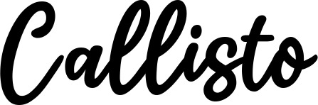 Vorschau des Bootsnamens "Callisto" als Schriftzug für "Style Klassisch 74"