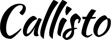 Vorschau des Bootsnamens "Callisto" als Schriftzug für "Bootsbeschriftung Klassisch 73"