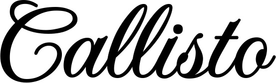 Vorschau des Bootsnamens "Callisto" als Schriftzug für "Bootsbeschriftung Klassisch 70"