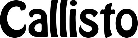 Vorschau des Bootsnamens "Callisto" als Schriftzug für "Bootsbeschriftung Fett 01"