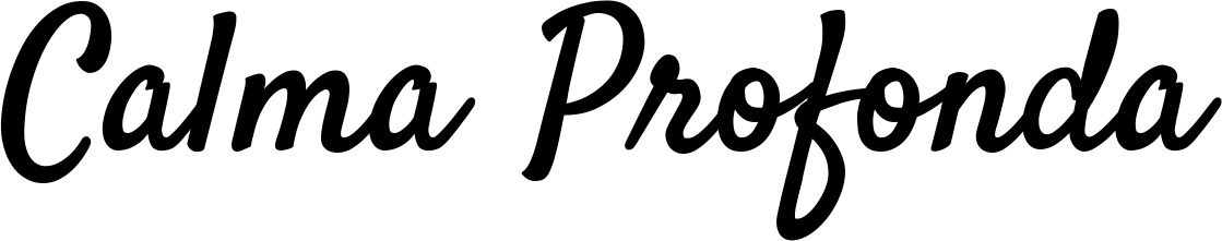 Vorschau des Bootsnamens "Calma Profonda" als Schriftzug für "Bootsbeschriftung Klassisch 96"