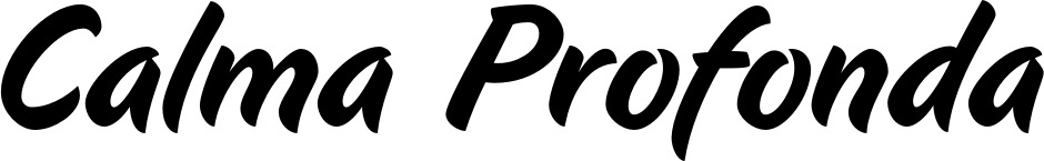 Vorschau des Bootsnamens "Calma Profonda" als Schriftzug für "Bootsbeschriftung Klassisch 19"