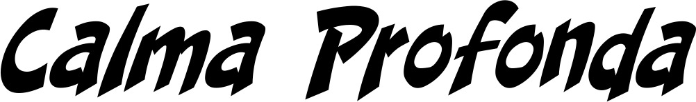 Vorschau des Bootsnamens "Calma Profonda" als Schriftzug für "Bootsbeschriftung Klassisch 31"