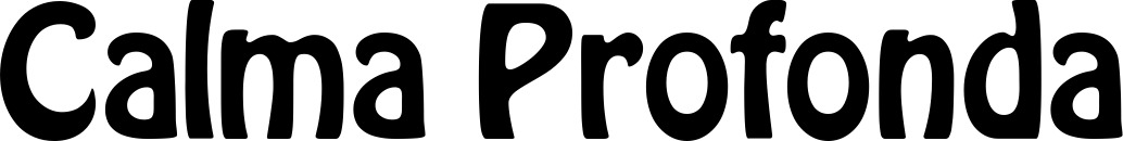 Vorschau des Bootsnamens "Calma Profonda" als Schriftzug für "Bootsbeschriftung Fett 01"
