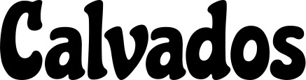Vorschau des Bootsnamens "Calvados" als Schriftzug für "Bootsbeschriftung Neu 41"