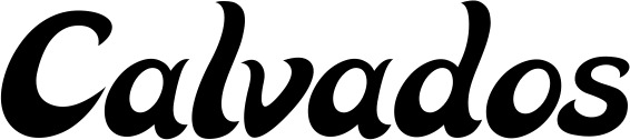 Bootsname 'Calvados' angezeigt als 'Bootsbeschriftung Klassisch 33'