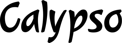 Vorschau des Bootsnamens "Calypso" als Schriftzug für "Bootsbeschriftung Klassisch 72"