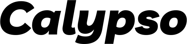 Vorschau des Bootsnamens "Calypso" als Schriftzug für "Bootsbeschriftung Kursiv 06"