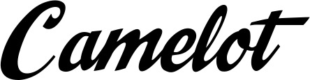 Vorschau des Bootsnamens "Camelot" als Schriftzug für "Bootsbeschriftung Klassisch 29"