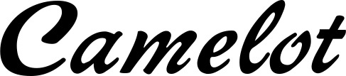 Vorschau des Bootsnamens "Camelot" als Schriftzug für "Bootsbeschriftung Klassisch 12"