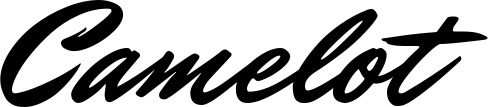 Vorschau des Bootsnamens "Camelot" als Schriftzug für "Bootsbeschriftung Klassisch 82"