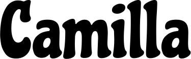 Vorschau des Bootsnamens "Camilla" als Schriftzug für "Bootsbeschriftung Klassisch 53"